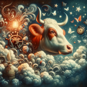 Ilustração de vaca para o Jogo do Bicho — grupo 25, Vaca