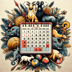 Calendário do jogo do bicho